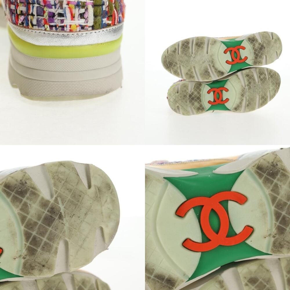 Chanel Sneakers Tweed Multicolor CC - Picture 4 of 6
